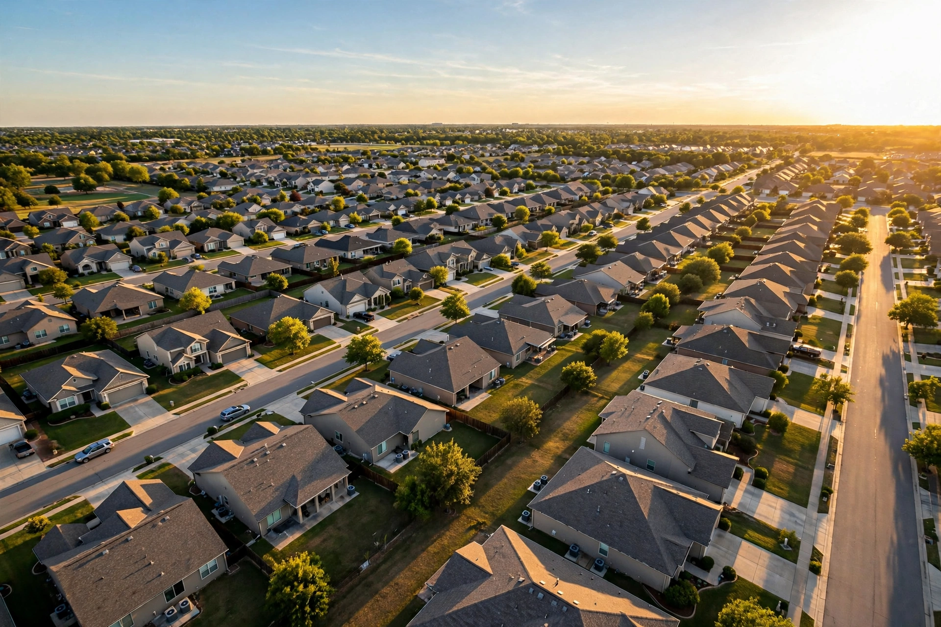 Neighborhood homes served by HVAC Repair 24/7